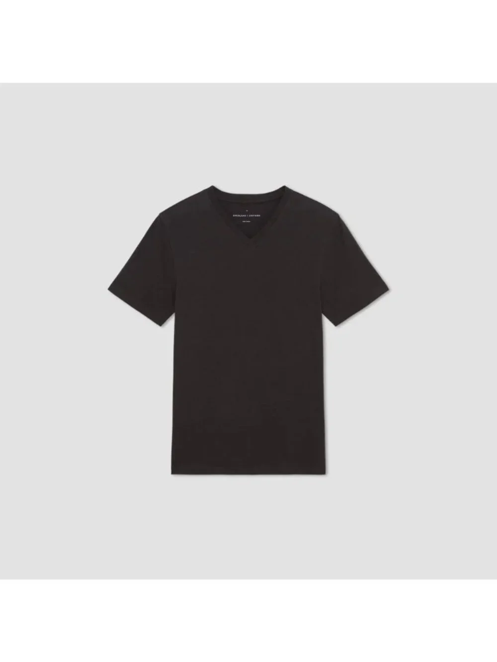 Everlane Essential Organic V-Neck Tee 2.0 in Vintage Black Large Mens - Picture 7 of 8